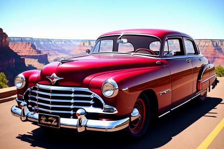 04285-2750440496-(inked original-art_1.2), (lineart_1.31), (fine-details_1.3) HudsonHornet, a dark red car, parked next to the Grand Canyon.png